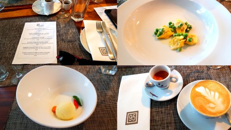 See the pasta ripiena menu, on offer until end-July, as well as the pea-and-ham cappelletti, pineapple sorbet and our espresso and cappuccino to end the meal. Click here for my official review on Biz, as well as a download of Chef Nava's recipes from the master class!