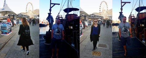 As seen during our post-meal walkies around the Waterfront. Note Husband's 'pirate pose' as we stood near the pirate ship.