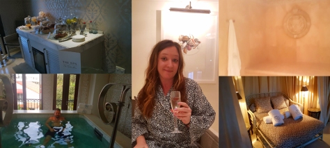 Our B harmonised massage in the Spa at the Oyster Box is one of the best I've had, as it didn't leave me feeling sore and knotted the next day. See Husband relaxing in the indoor jacuzzi as well as my flute of fizz, the hammam steam room and a relax space bed for two.